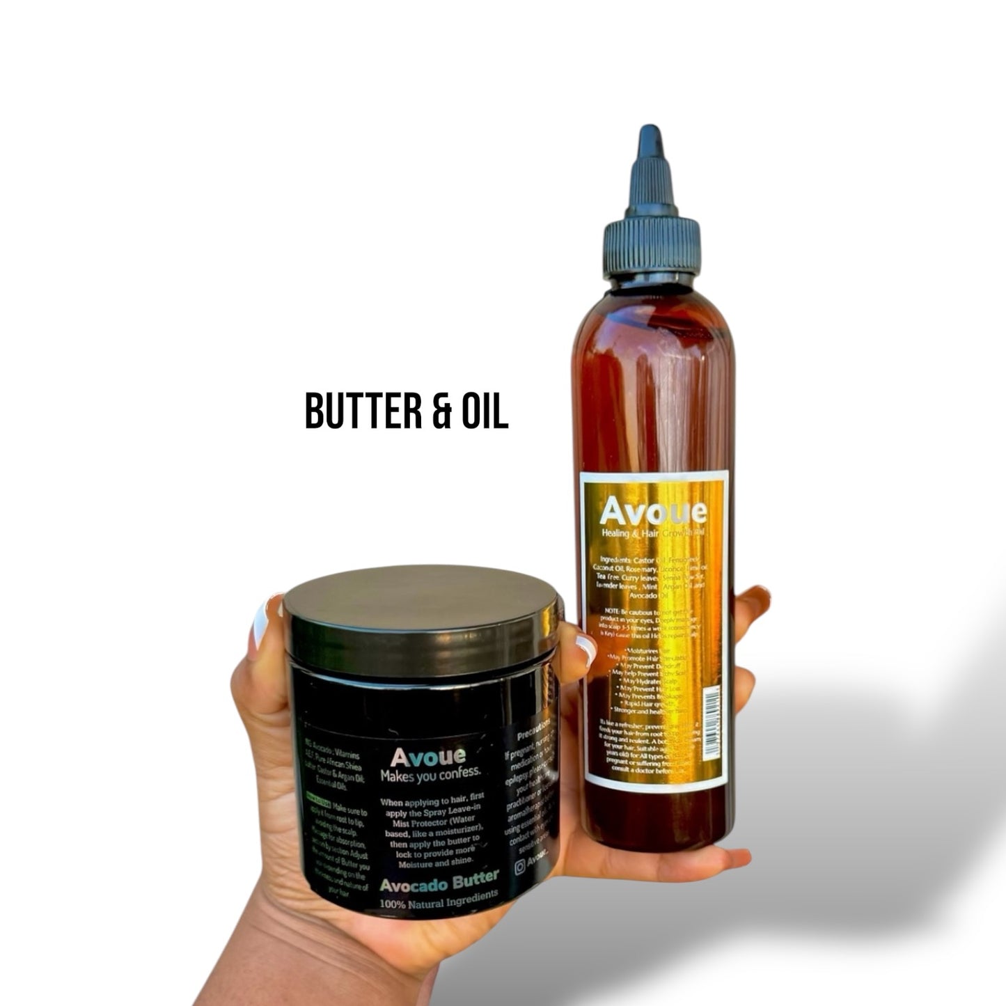 Avocado butter + Healing and Hair Growth Oil 8oz