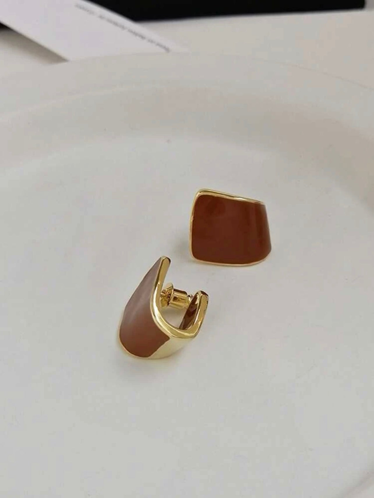 Chic Brown Errings