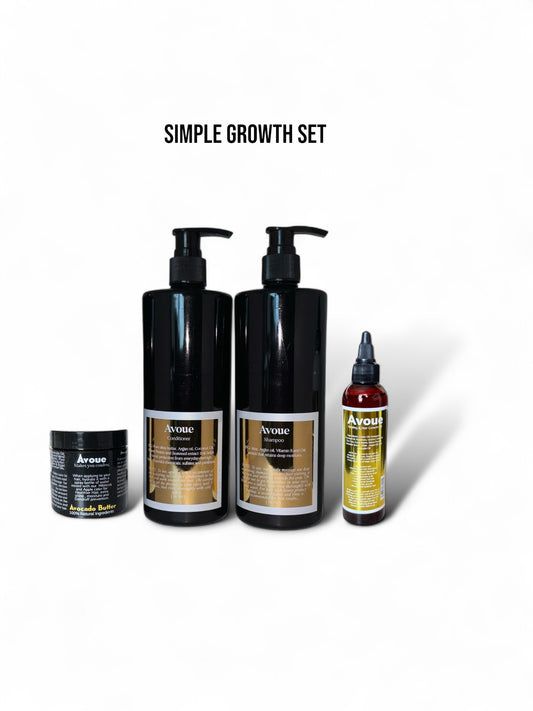 Simple set (Oil, Butter) 8oz (Shampoo, Conditioner) 16oz