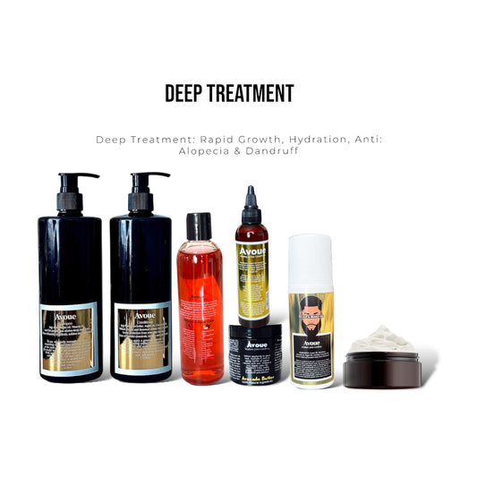 SET: of 7 (Growth Oil; Shampoo ; Conditioner ; Wash Vinegar ; Hair Cream ;Repair Butter ; Leave-in Hibiscus & Apple Cider )