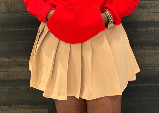Lil Girly Skirt Beige Color