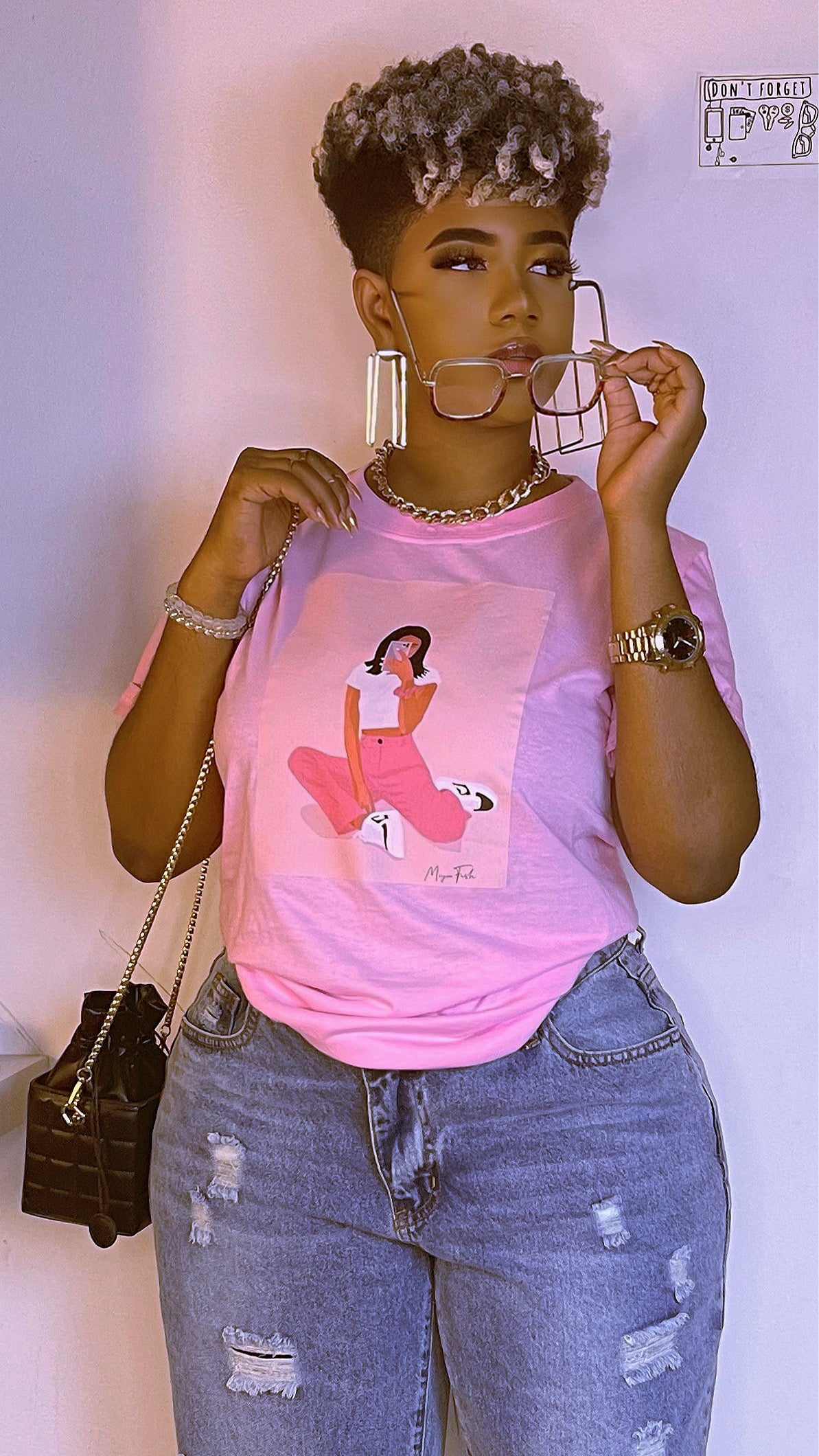 Iphone Girl T-shirt Oversized