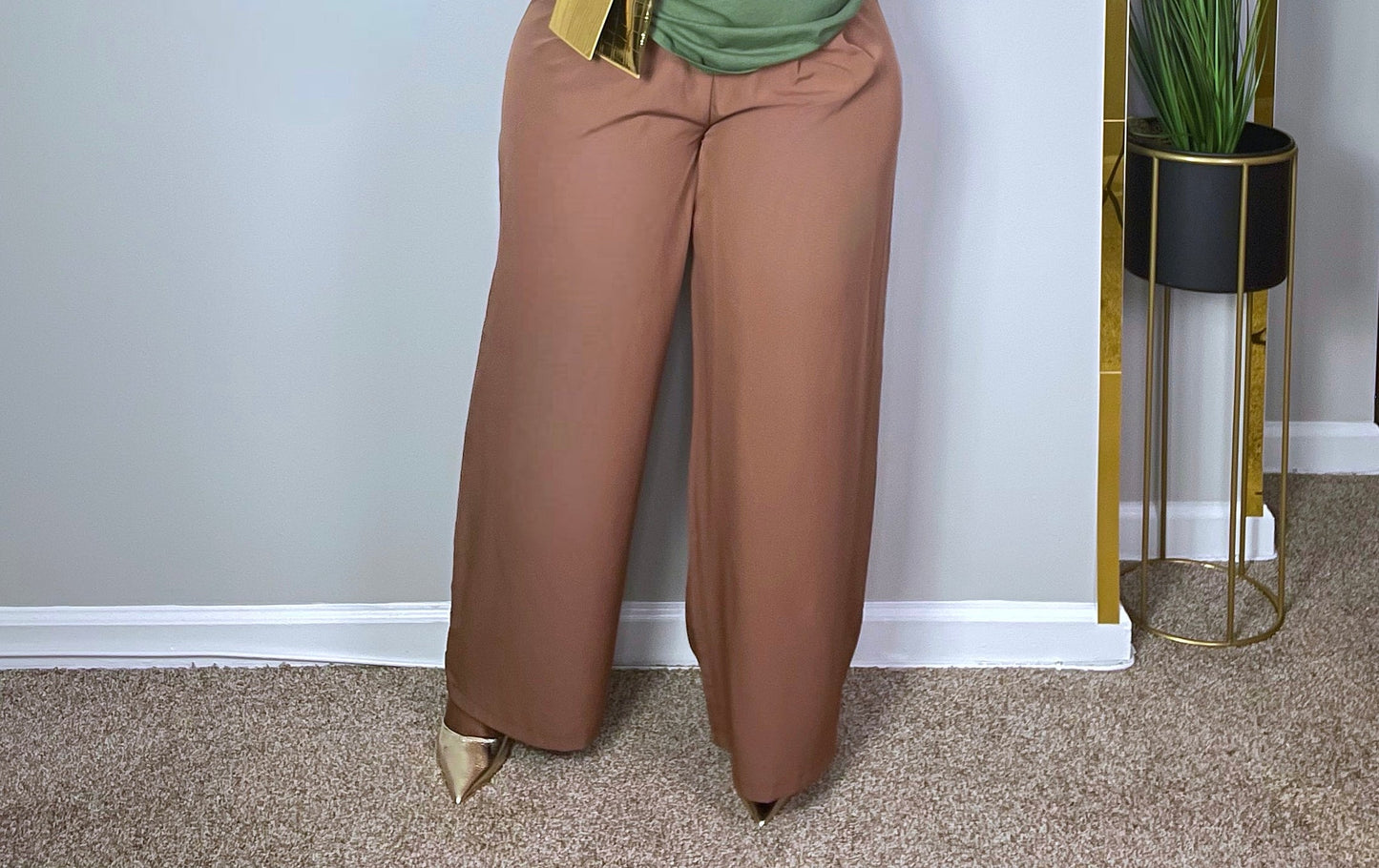 Brown Pant Palazzo